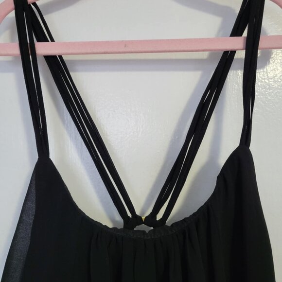Short Black Strappy Cocktail Dress, ASOS Size 2 - Picture 2 of 10